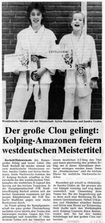 1986 - westdeutsche Meisterschaften